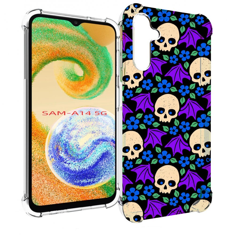 

Чехол MyPads крылатые черепа для Samsung Galaxy A14 5G, Прозрачный, Tocco