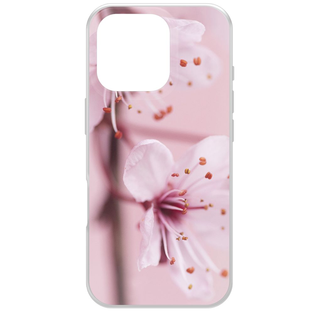 

Чехол-накладка Krutoff Clear Case Весна для iPhone 16 Pro, Прозрачный