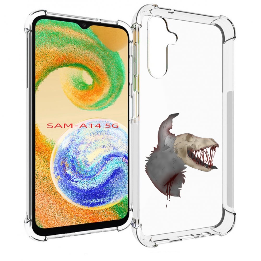 

Чехол MyPads кровавый-череп для Samsung Galaxy A14 5G, Прозрачный, Tocco