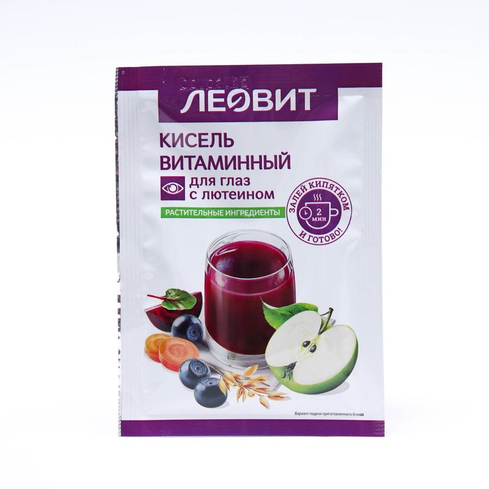 

Кисель Леовит "Витаминный", для глаз, с лютеином, 18 г