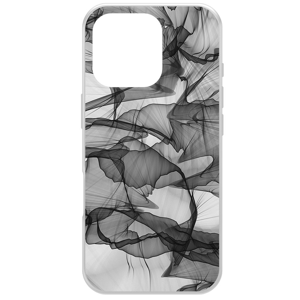 

Чехол-накладка Krutoff Clear Case Абстракт 14 для iPhone 16 Pro, Прозрачный