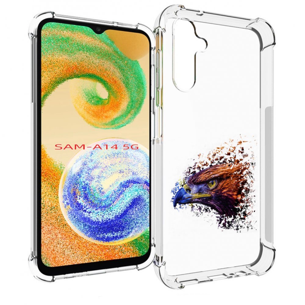 

Чехол MyPads красочный орел для Samsung Galaxy A14 5G, Прозрачный, Tocco