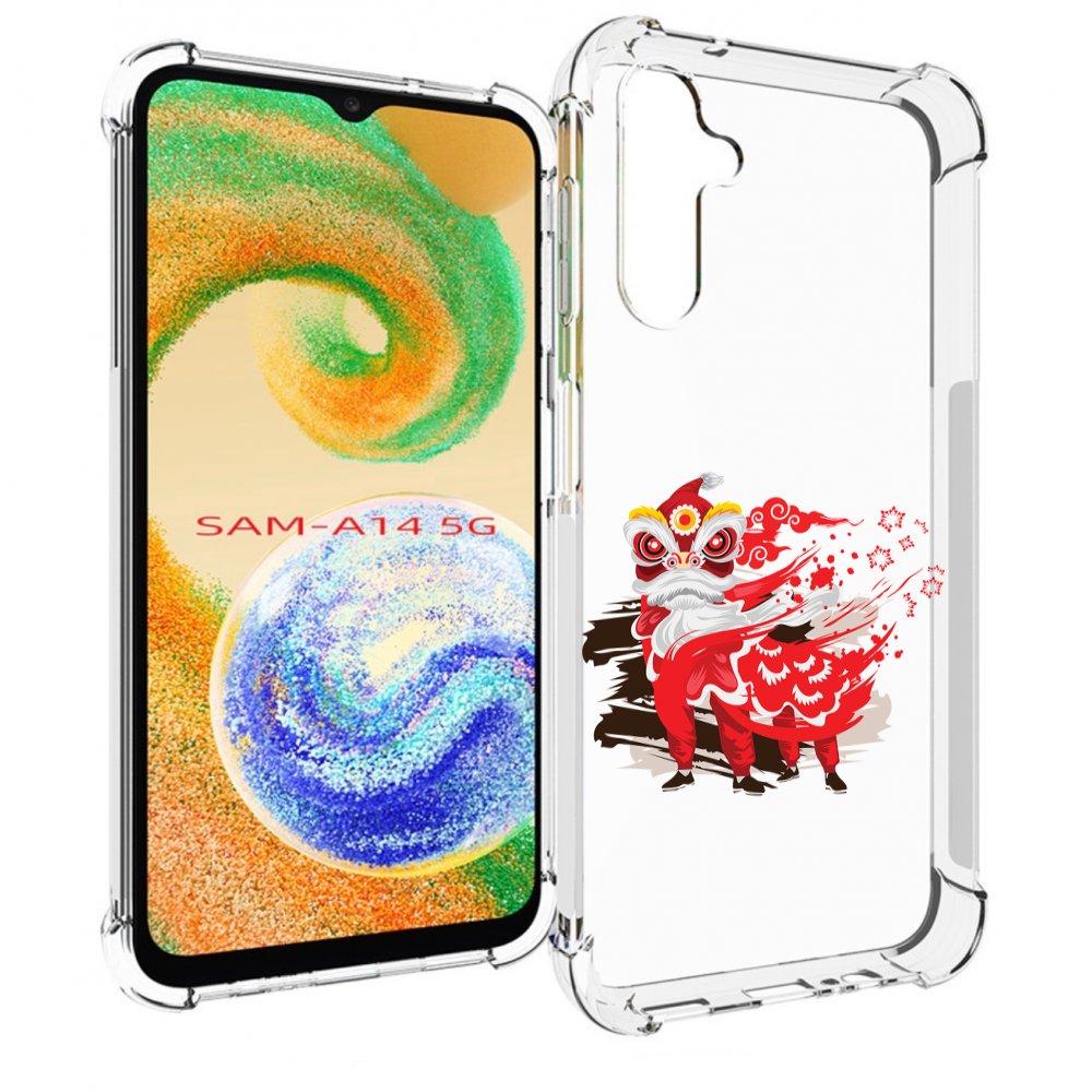 

Чехол MyPads красный-карнавал для Samsung Galaxy A14 5G, Прозрачный, Tocco