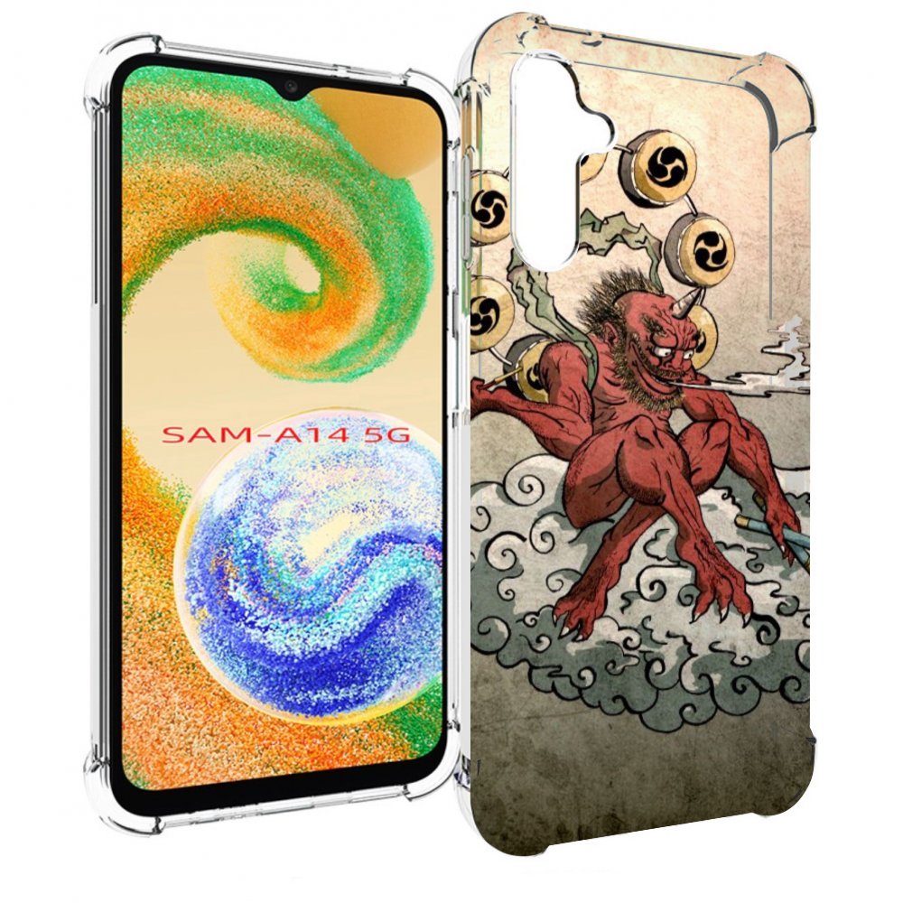 

Чехол MyPads красный чертик на облаке для Samsung Galaxy A14 5G, Прозрачный, Tocco