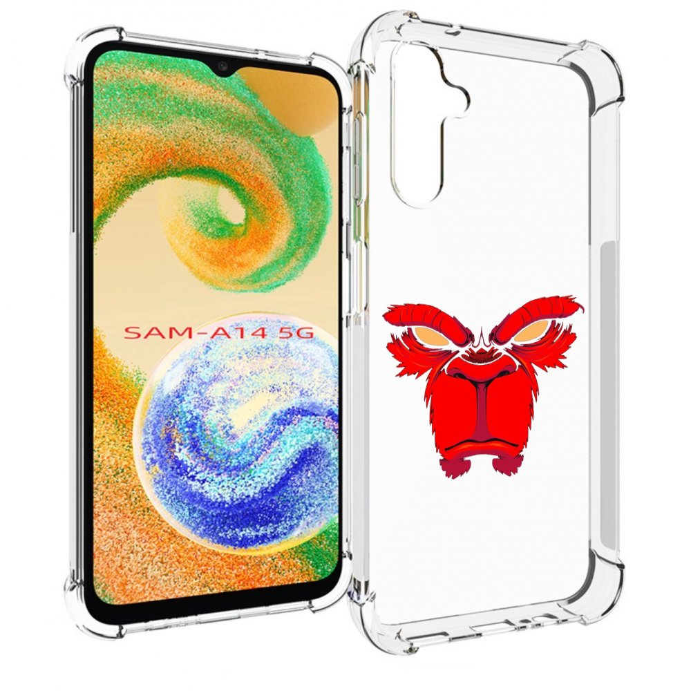 

Чехол MyPads красная обезьяна в темноте для Samsung Galaxy A14 5G, Прозрачный, Tocco