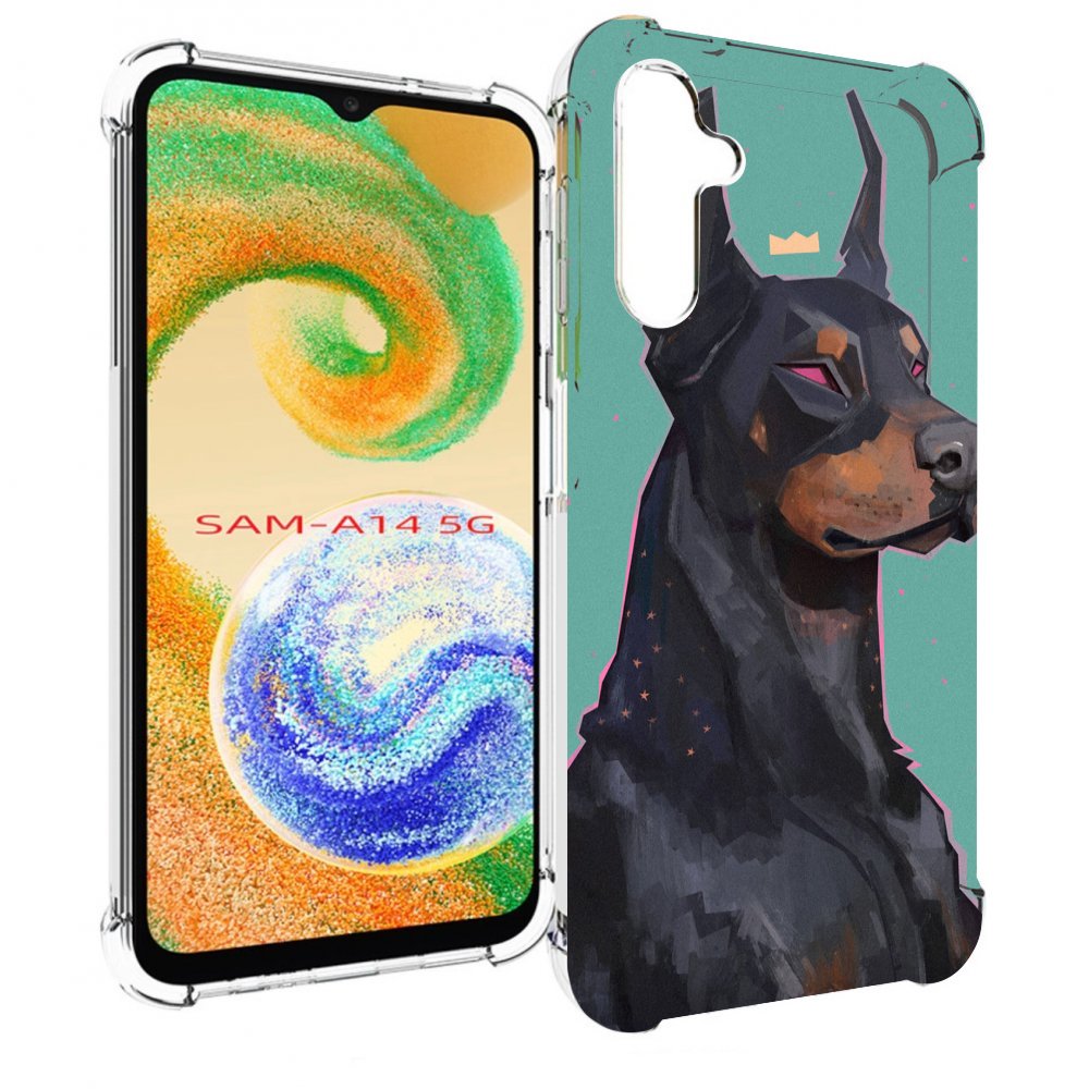 

Чехол MyPads красивый-доберман для Samsung Galaxy A14 5G, Прозрачный, Tocco