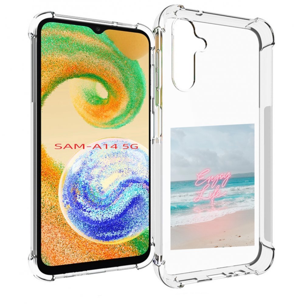 

Чехол MyPads красивый пляж для Samsung Galaxy A14 5G, Прозрачный, Tocco