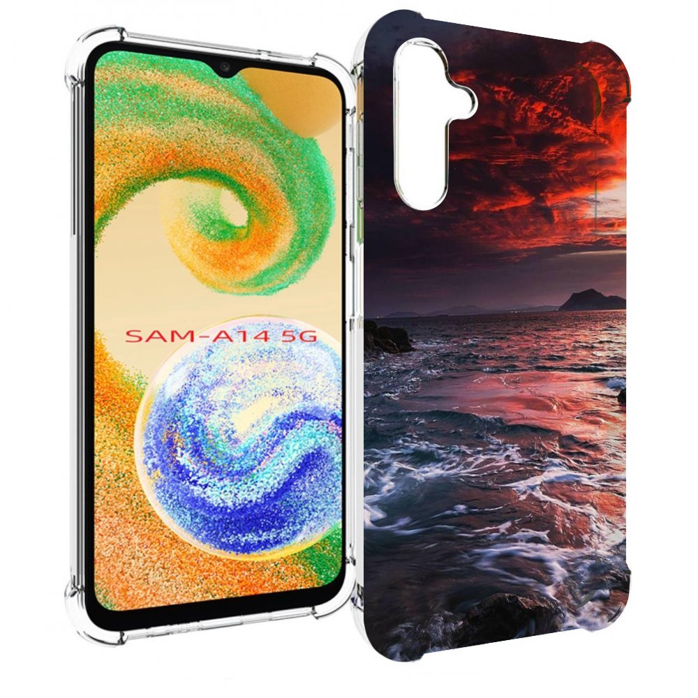 

Чехол MyPads красивый залив для Samsung Galaxy A14 5G, Прозрачный, Tocco