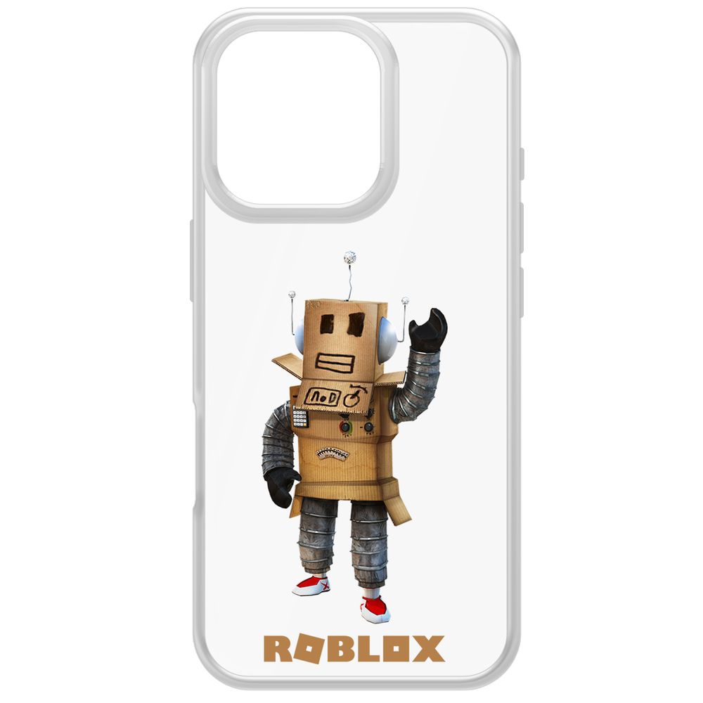 

Чехол-накладка Krutoff Clear Case Roblox-Мистер Робот для iPhone 16 Pro, Прозрачный