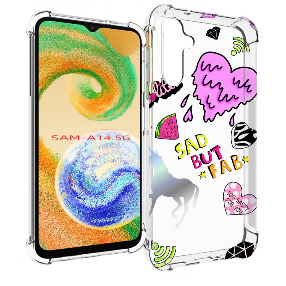 

Чехол MyPads красивые-смайлики для Samsung Galaxy A14 5G, Прозрачный, Tocco