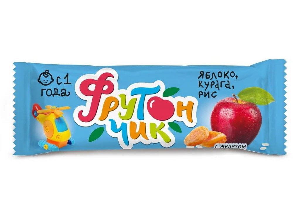 

Баточник фруктовый Фрутончик со злаками, яблоко, абрикос, виноград, 20 г