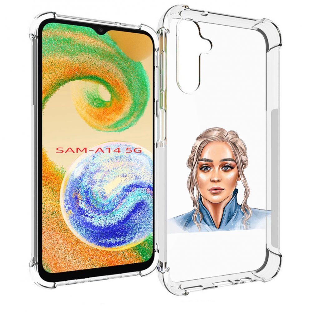 

Чехол MyPads красивая-нарисованная-девушка-блондинка женский для Samsung Galaxy A14 5G, Прозрачный, Tocco