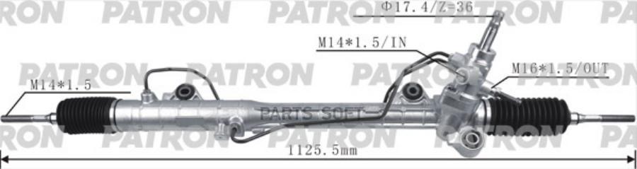 

Рейка рулевая MAZDA 6 1,8-2,3 2,0DI 02- PATRON PSG3059