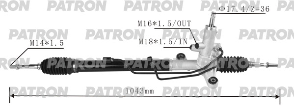 

Рейка рулевая HONDA CIVIC FA1 06- PATRON PSG3052