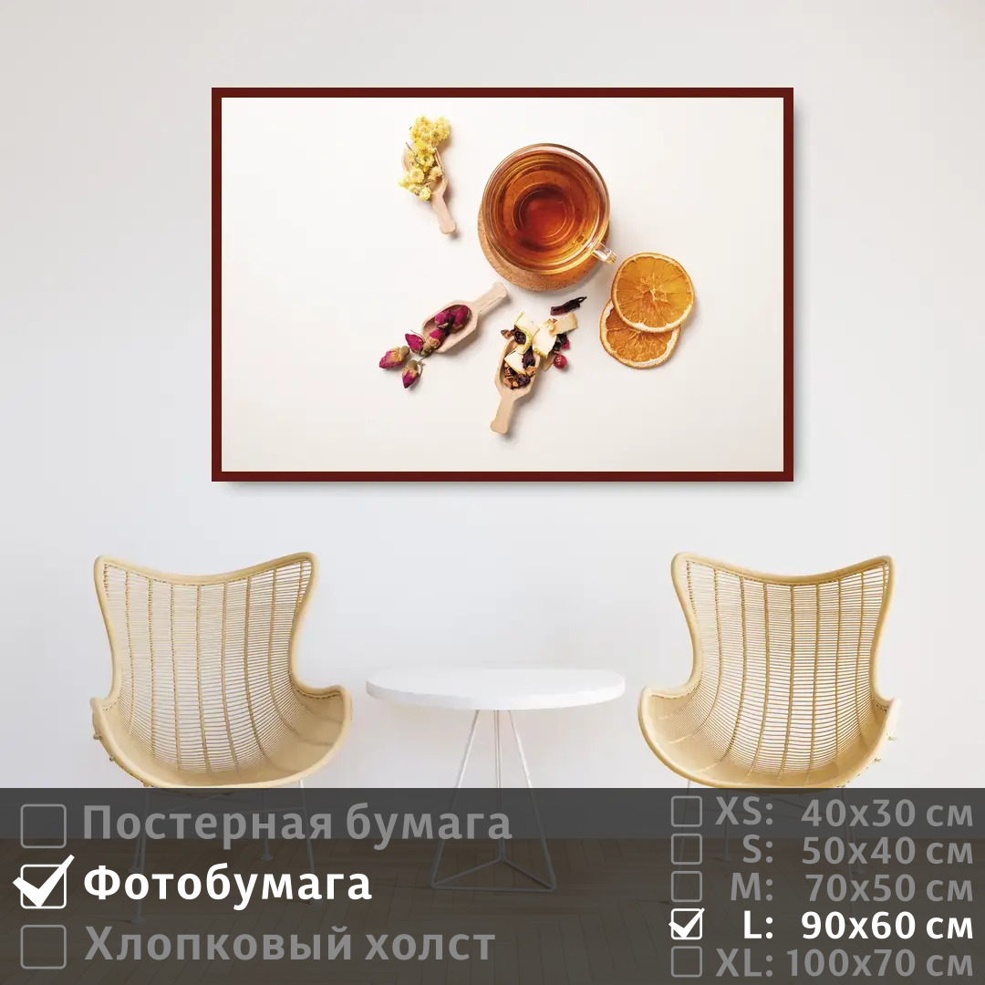 

Постер на фотобумаге ПолиЦентр Завтрак чай 90х60 см, ЗавтракЧай