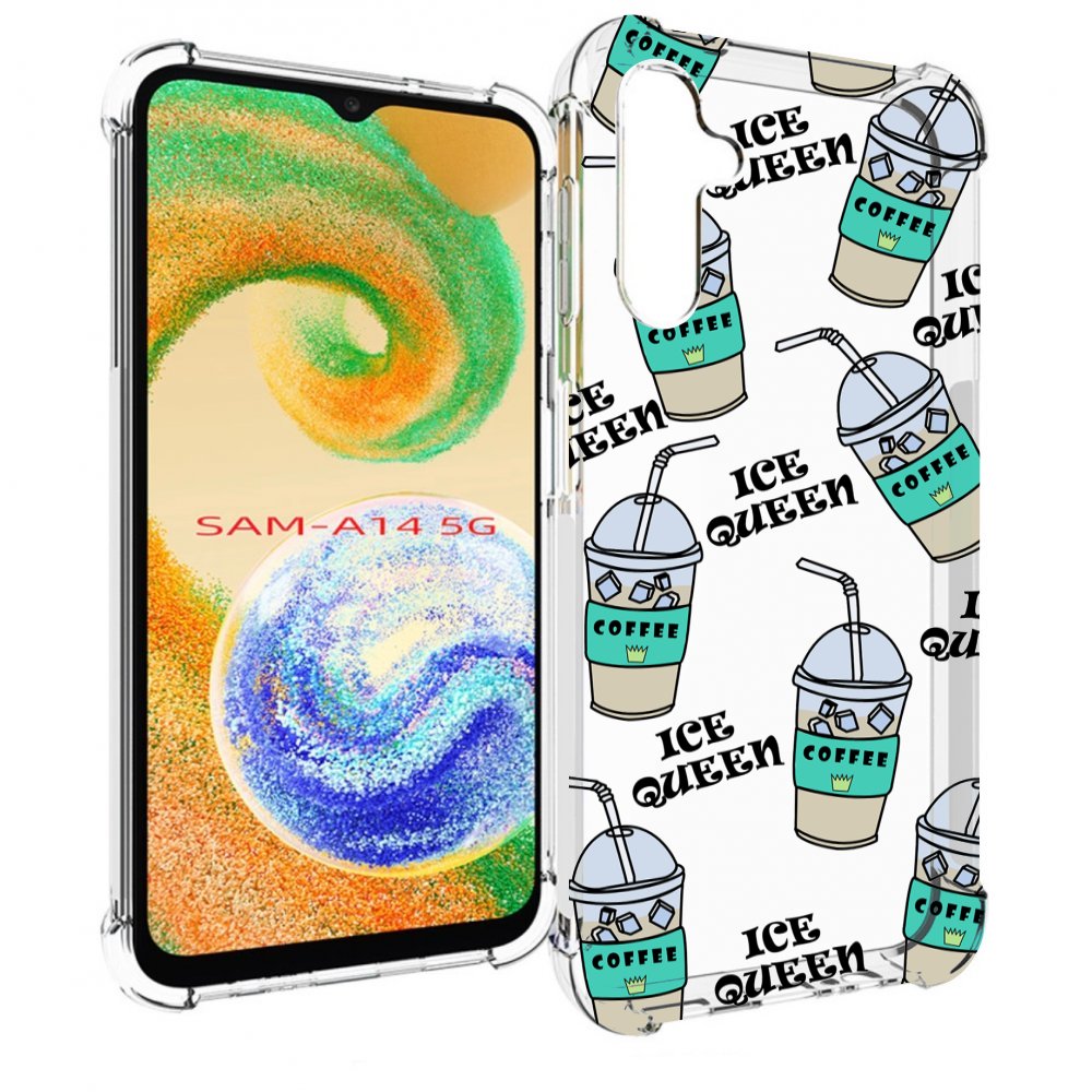 

Чехол MyPads кофе-с-льдом для Samsung Galaxy A14 5G, Прозрачный, Tocco