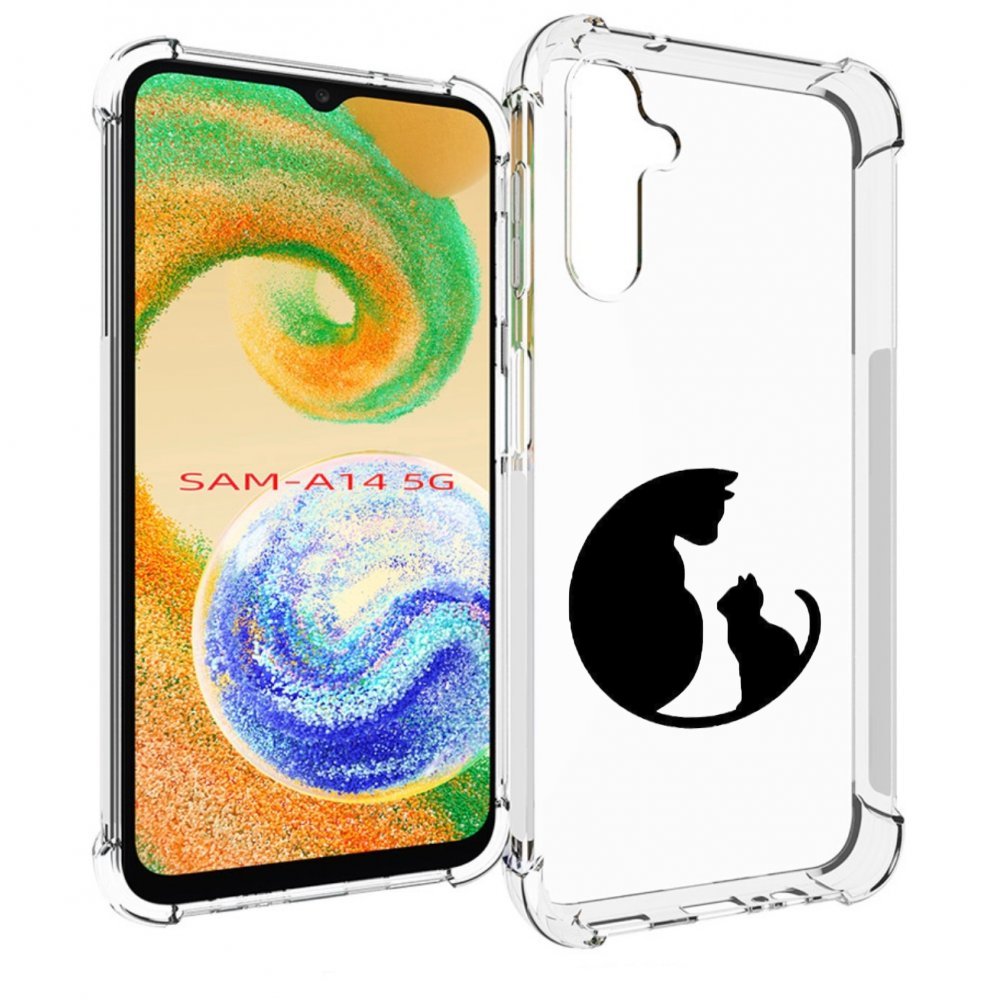 

Чехол MyPads коты в полукруге для Samsung Galaxy A14 5G, Прозрачный, Tocco