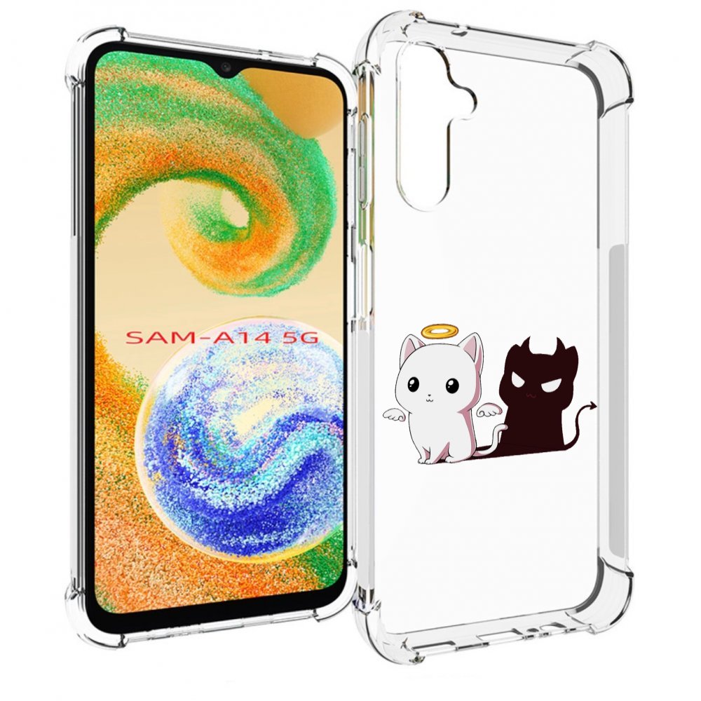 

Чехол MyPads котик-с-злой-тенью для Samsung Galaxy A14 5G, Прозрачный, Tocco