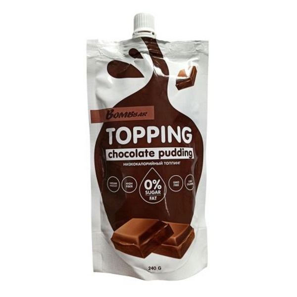 Топпинг Bombbar, шоколадный пудинг, спортивное питание, 240 г