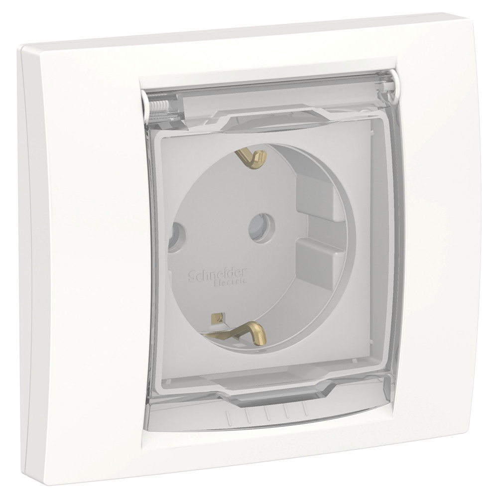 

Розетка Schneider Electric 1-постовая белая NU003718.8 8 шт, Белый, NU003718