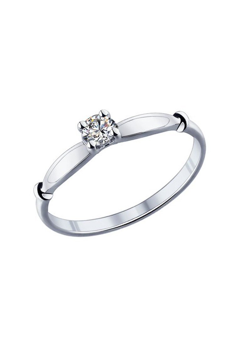 

Кольцо из серебра с фианитом р. 15,5 SOKOLOV 89010025, 89010025