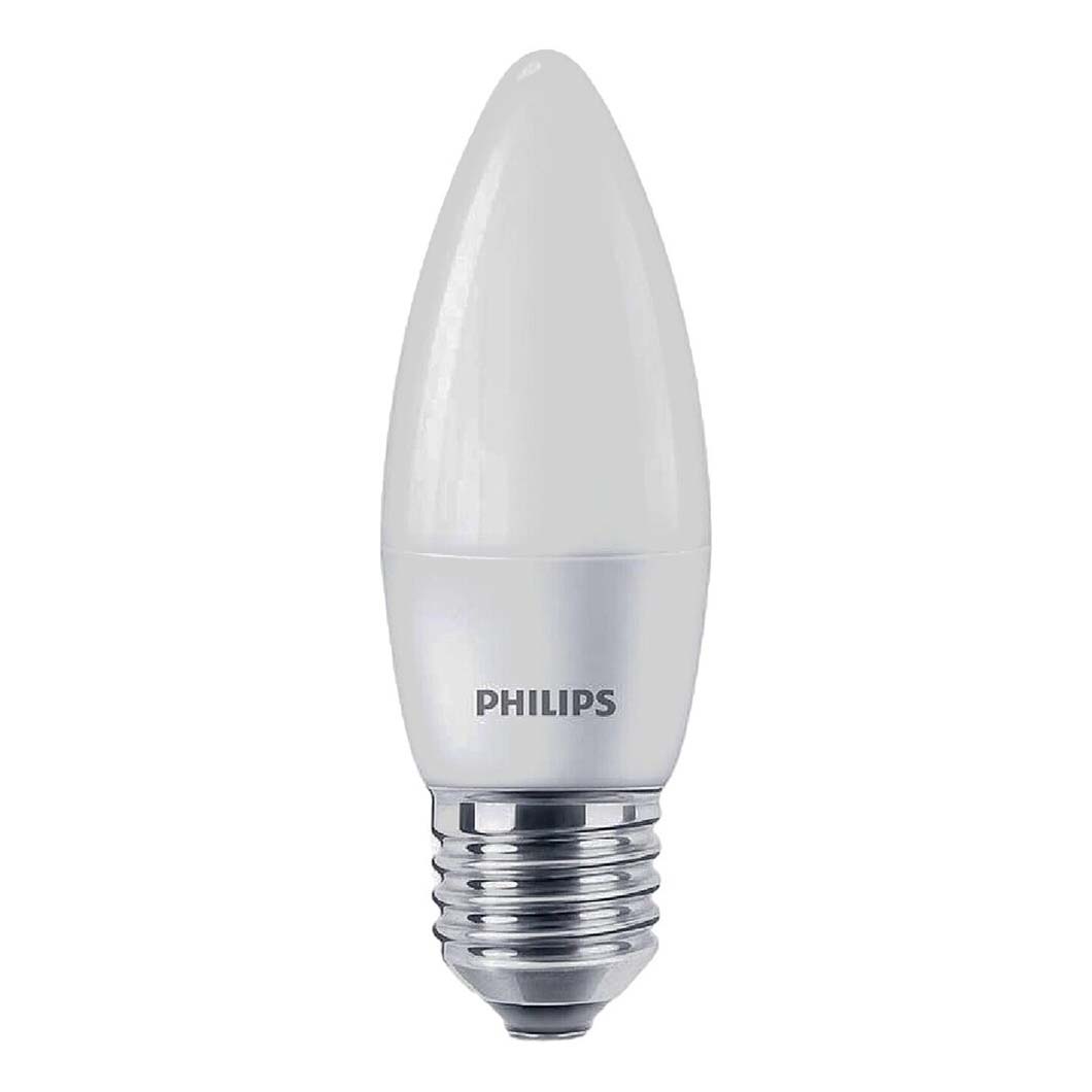 

Лампа светодиодная Philips E27 6,5 Вт 2700 К свеча матовая