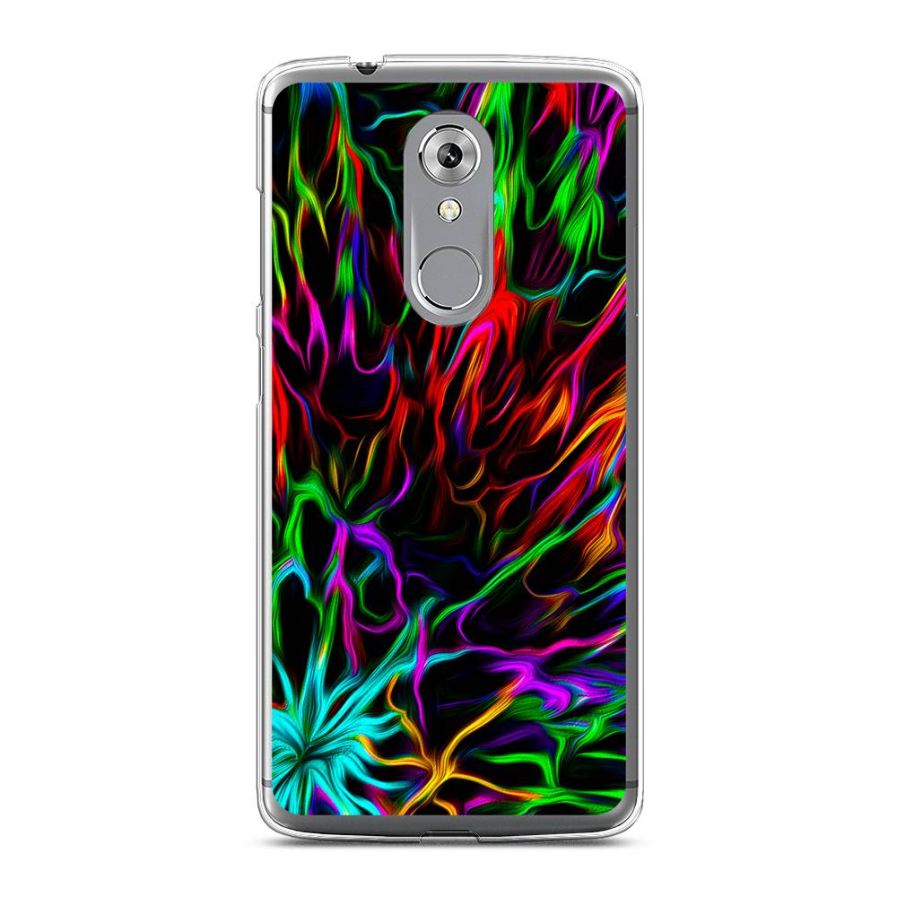 

Чехол на ZTE Axon 7 "Разноцветные разводы", Голубой;зеленый;оранжевый, 131450-3