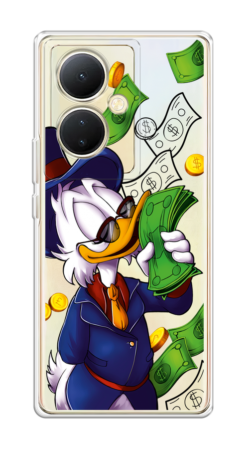 

Чехол на Vivo Y78 5G (global)/V29 Lite "Scrooge McDuck with Money", Синий;зеленый;белый, 268850-6
