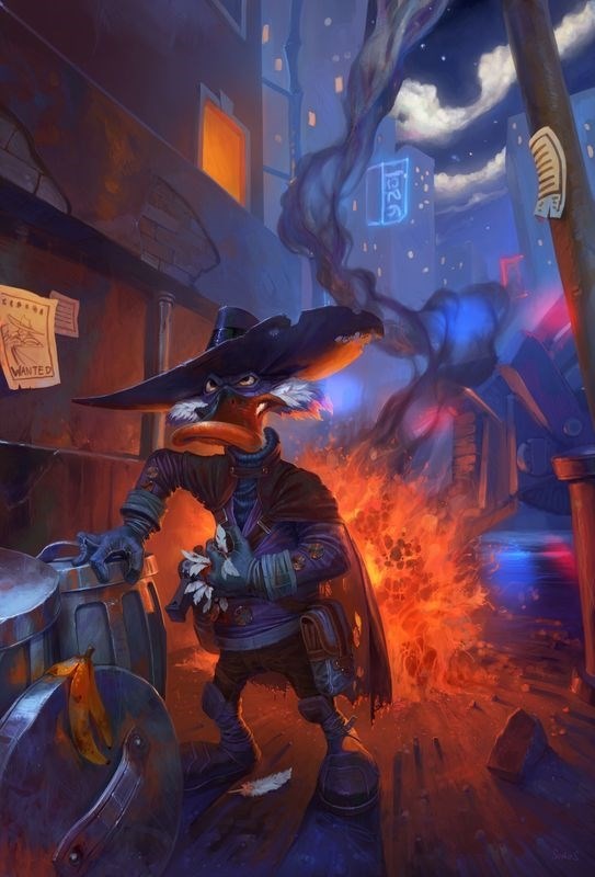 

Постер к мультфильму "Черный Плащ" (Darkwing Duck) A4