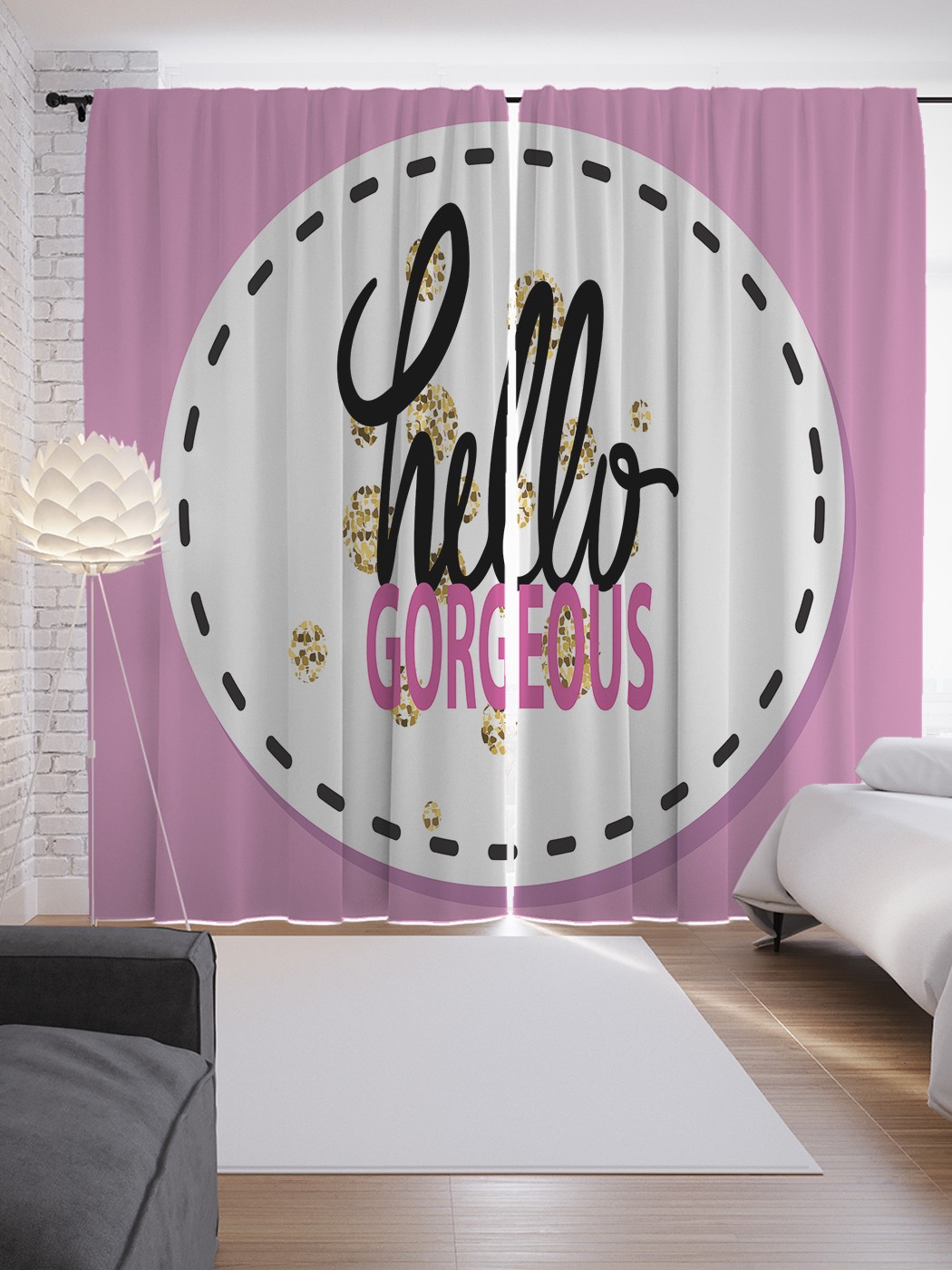 

Шторы JoyArty с фотопечатью "Тарелка красотки" из сатена, 290х265 см, Тарелка красотки