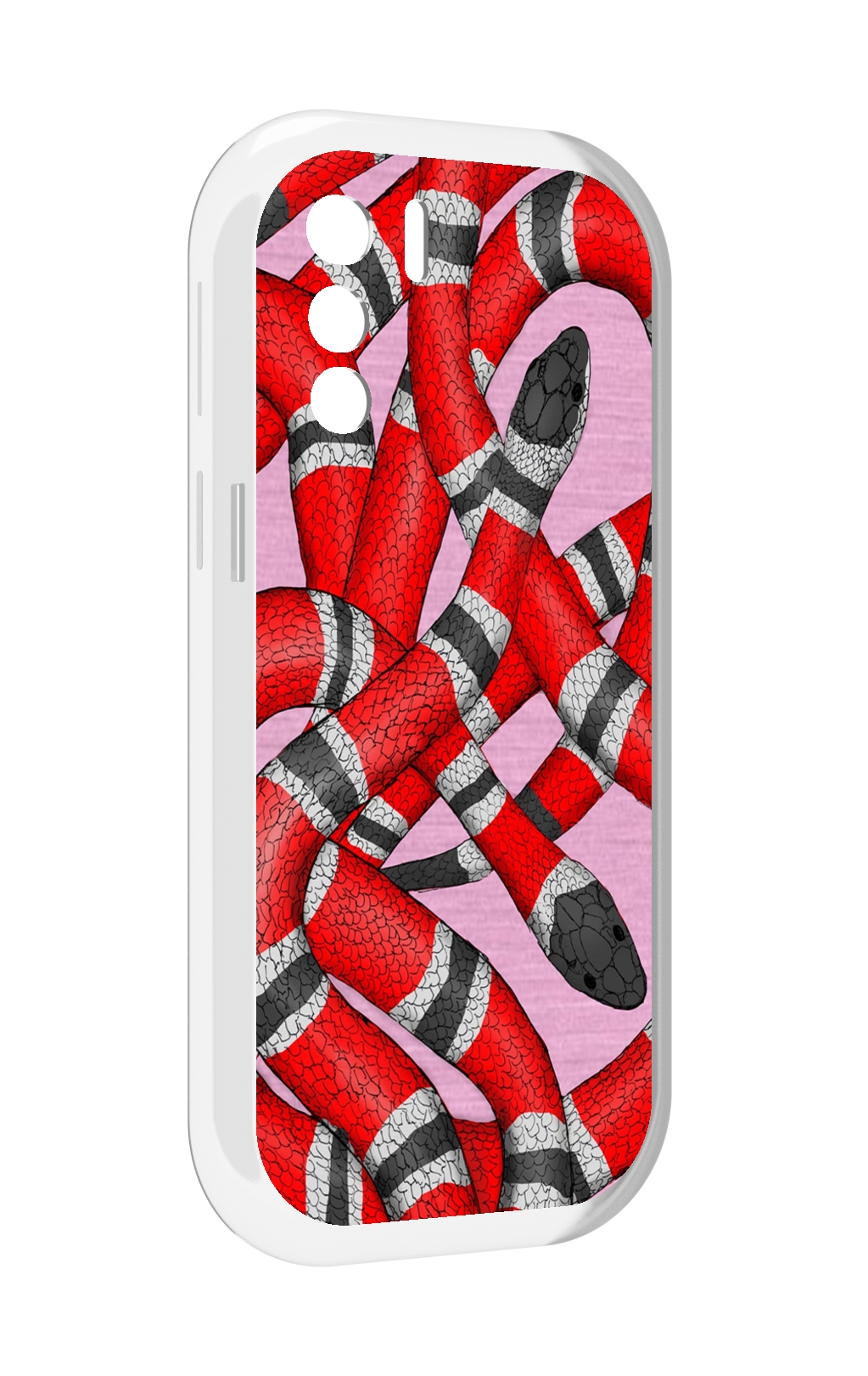 

Чехол MyPads змея-красно-черно-белый для UleFone Note 13P, Прозрачный, Tocco