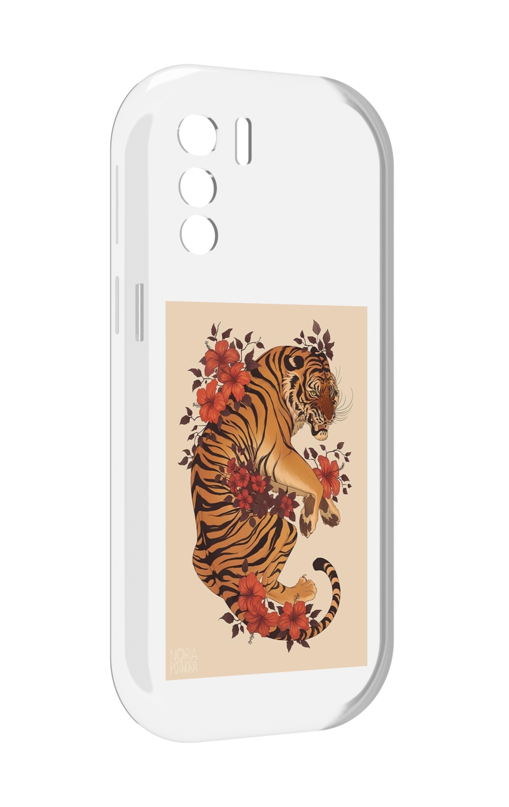 

Чехол MyPads злой-тигр-с-цветами для UleFone Note 13P, Прозрачный, Tocco