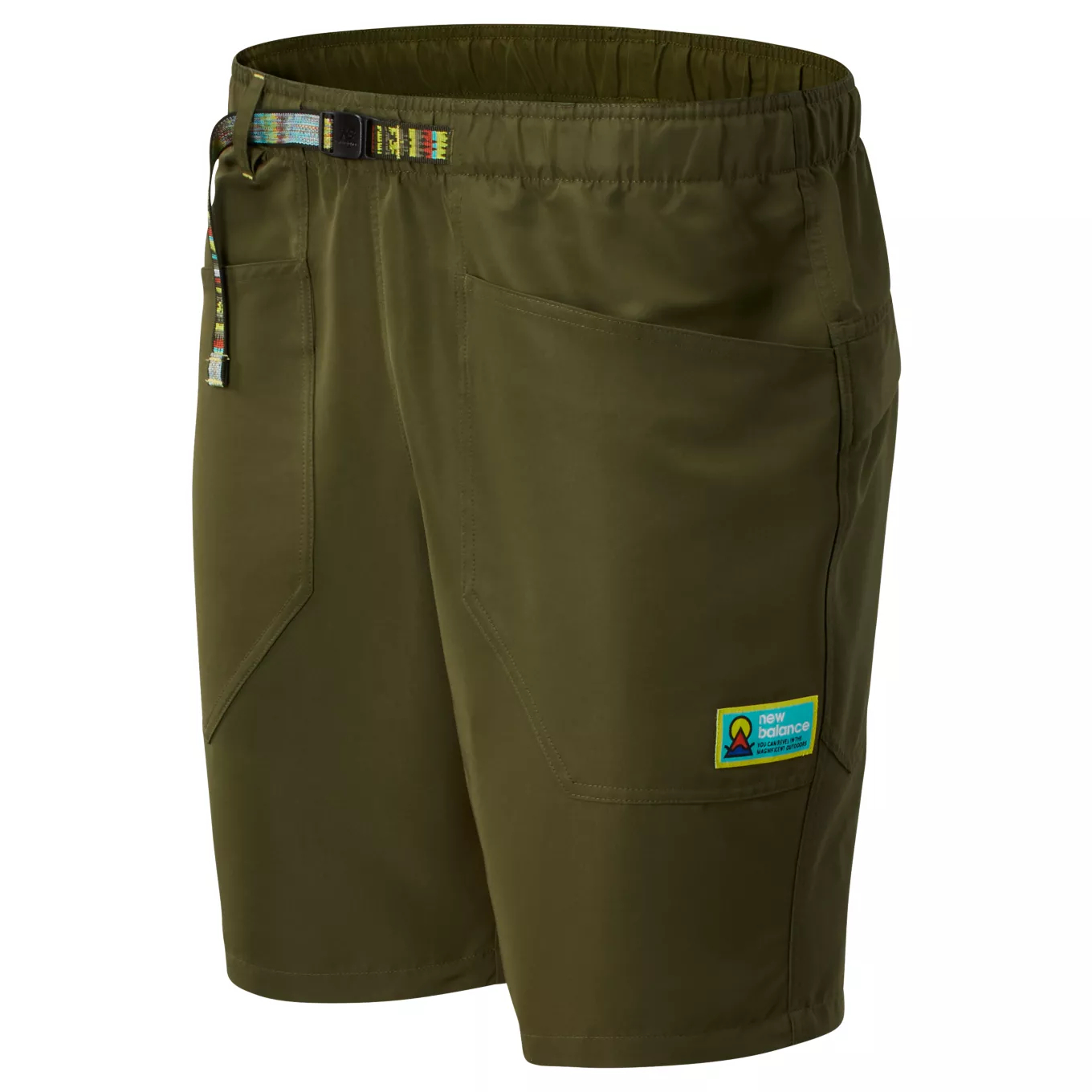 фото Спортивные шорты мужские new balance ms01518-olg зеленые m