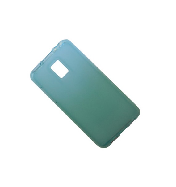 Чехол для LG P990 силиконовый матовый <голубой>