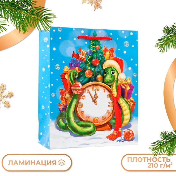 

Подарочные пакет UPAK LAND Куранты, 18 х 22,3 х 10 см