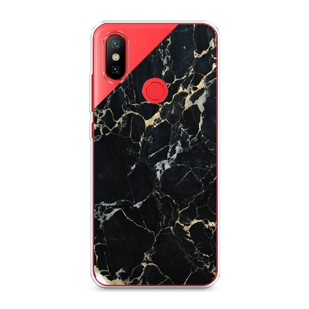 

Чехол Awog на Xiaomi Mi 6X/A2 "Черный мрамор уголок", Разноцветный, 33350-3
