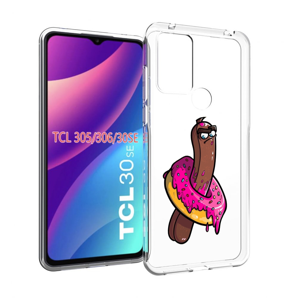 

Чехол MyPads эклер в пончике для TCL 30SE/305/306/30E, Tocco