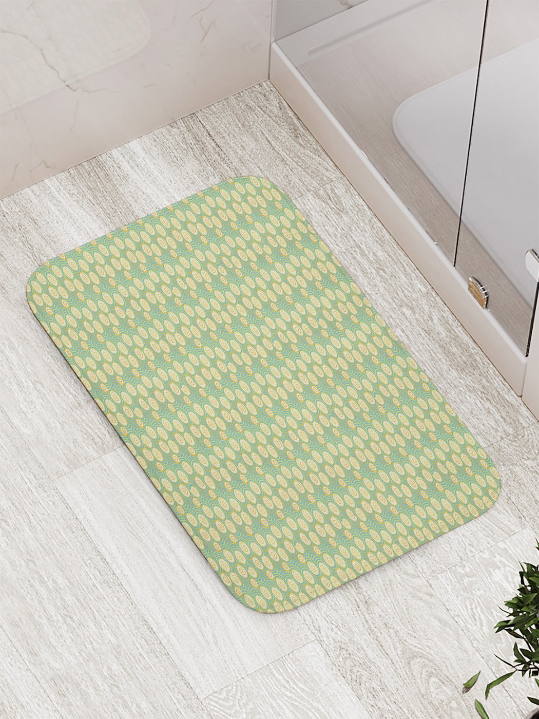 

Коврик противоскользящий для ванной, сауны, бассейна, 77х52 см bath_74007 JoyArty