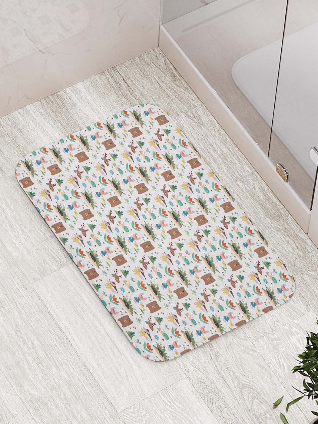 

Коврик противоскользящий для ванной, сауны, бассейна, 77х52 см bath_74000 JoyArty