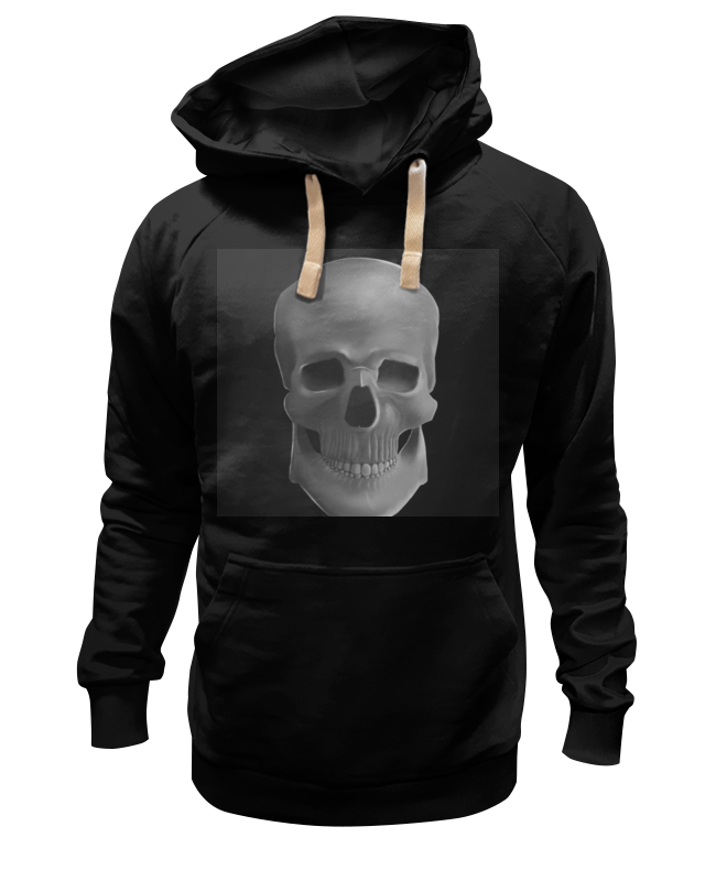 

Худи унисекс Printio Skull черное S, Черный, Skull