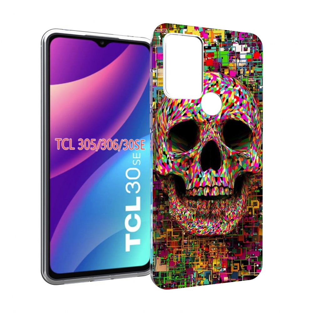 

Чехол MyPads череп красочные цвета для TCL 30SE/305/306/30E, Tocco