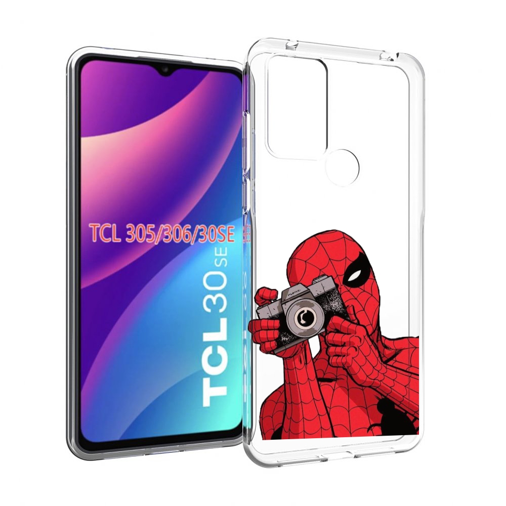 

Чехол MyPads человек паук фотограф детский для TCL 30SE/305/306/30E, Tocco