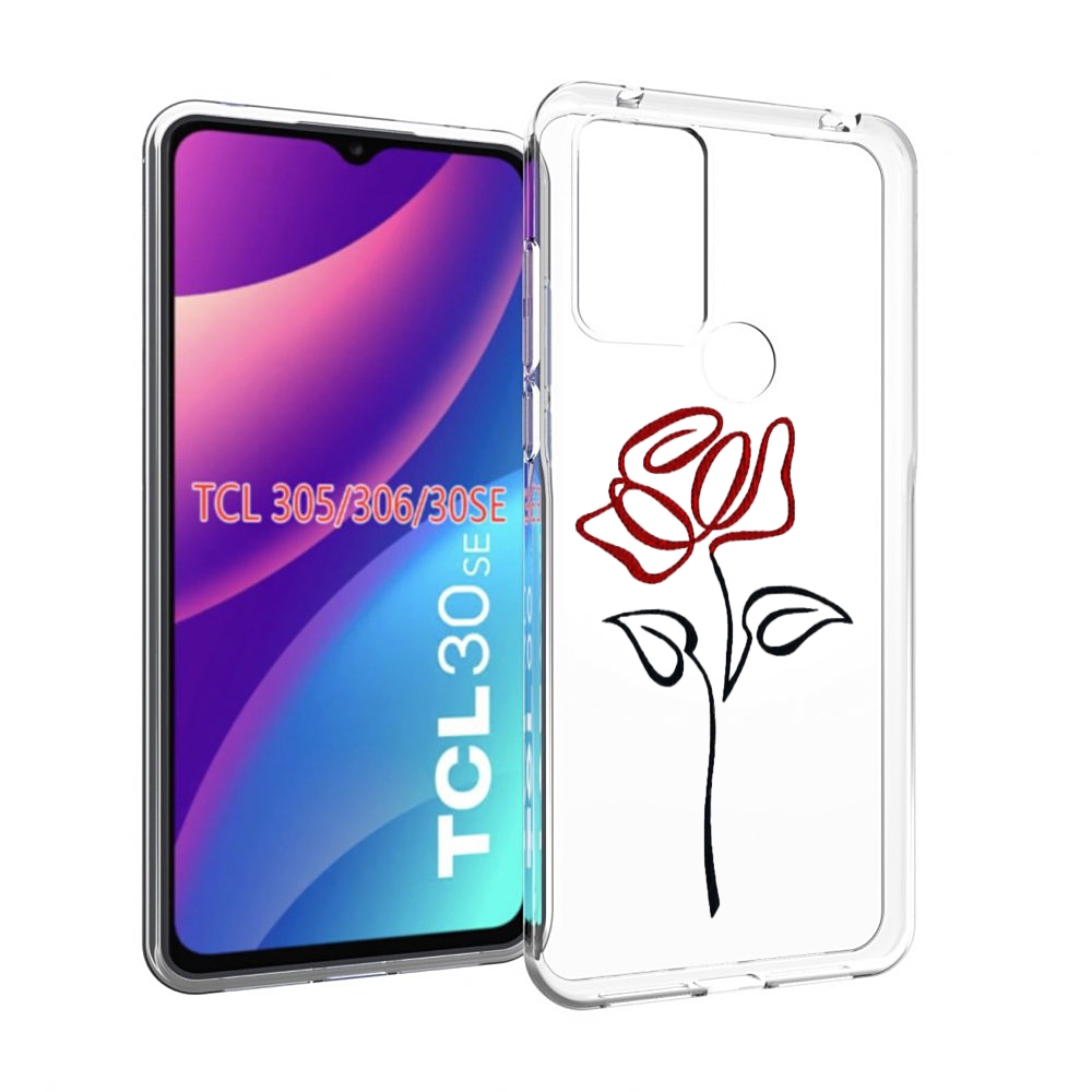 

Чехол MyPads цветок в одну линию для TCL 30SE/305/306/30E, Tocco
