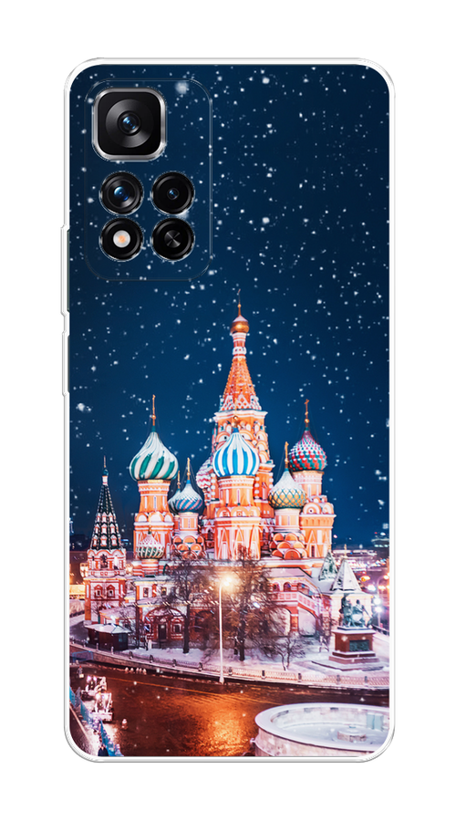 

Чехол на Xiaomi Redmi Note 11 Pro Plus 5G "Москва 1", Коричневый;синий;белый, 312150-1