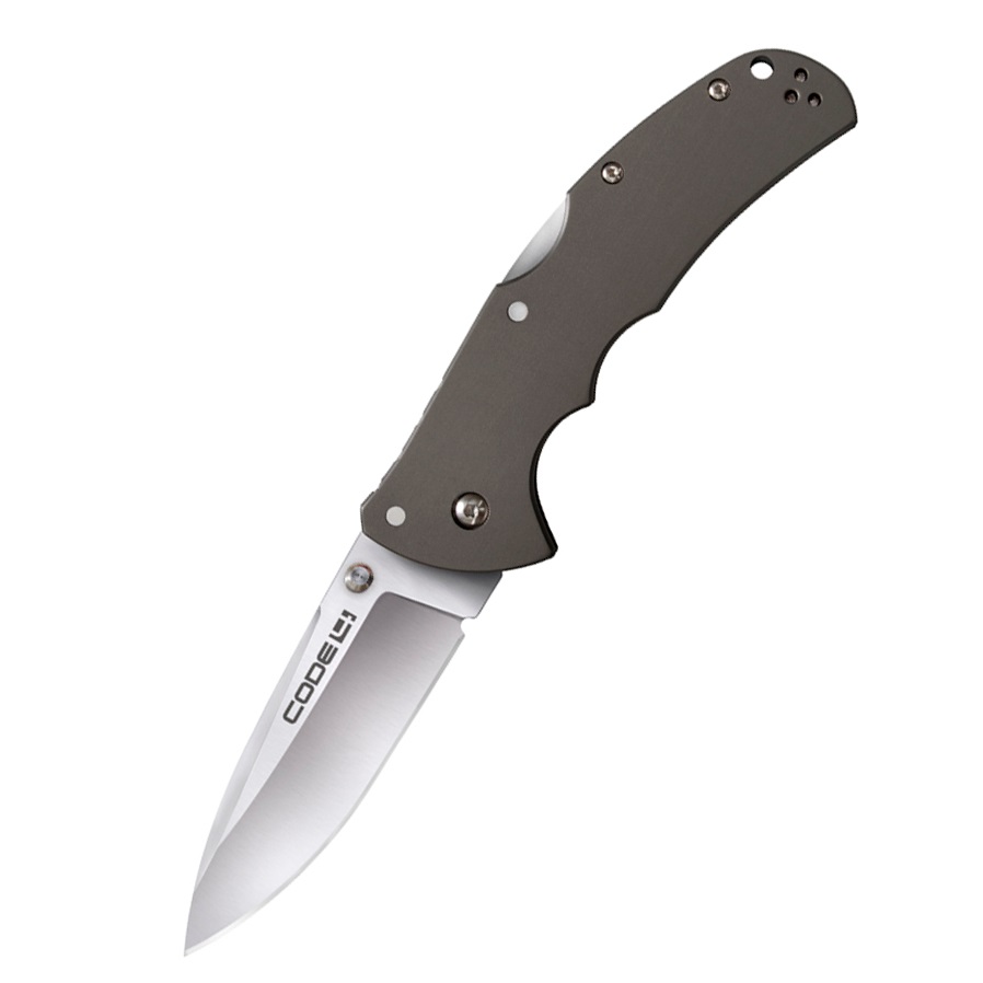 

Туристический нож Cold Steel Code-4 Spear Point Plain, brown, Серый, Code