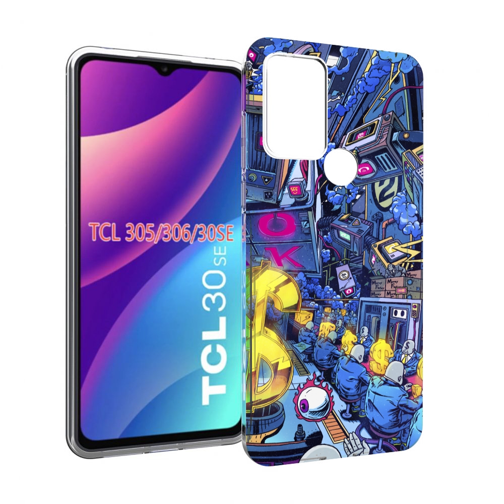 

Чехол MyPads футуристичная картинка для TCL 30SE/305/306/30E, Tocco