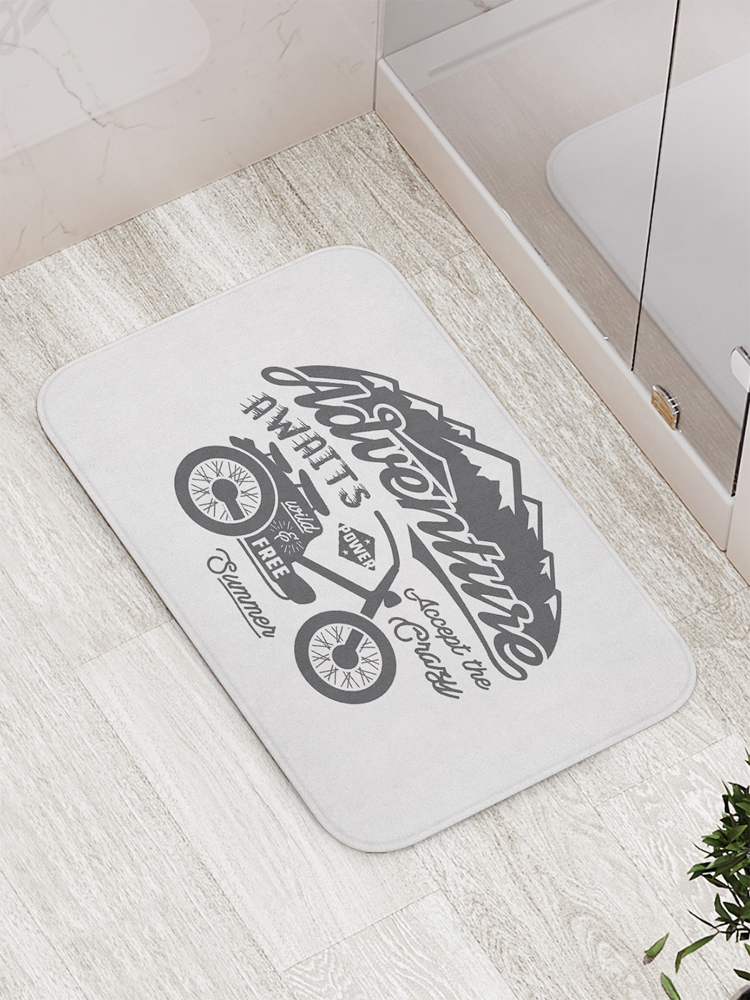 

Коврик противоскользящий для ванной, сауны, бассейна, 77х52 см bath_73936 JoyArty