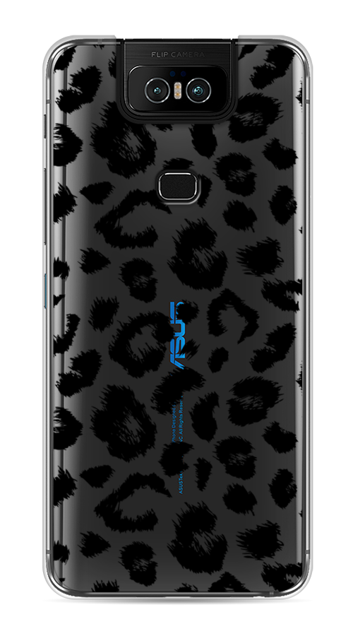 

Чехол Awog на Asus Zenfone 6 ZS630KL "Окрас леопарда фон", Черный, 43950-2