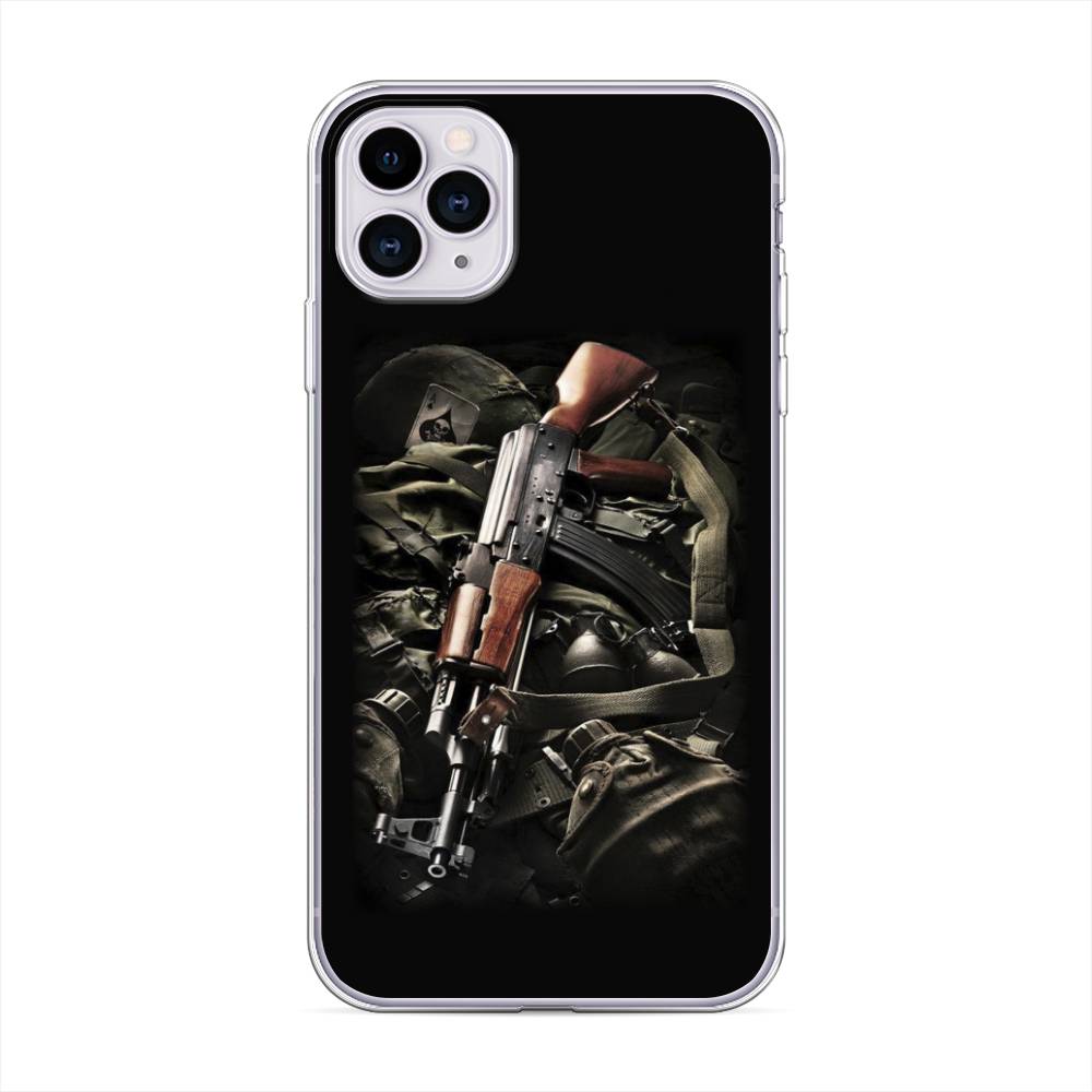 фото Силиконовый чехол "автомат" на apple iphone 11 pro awog