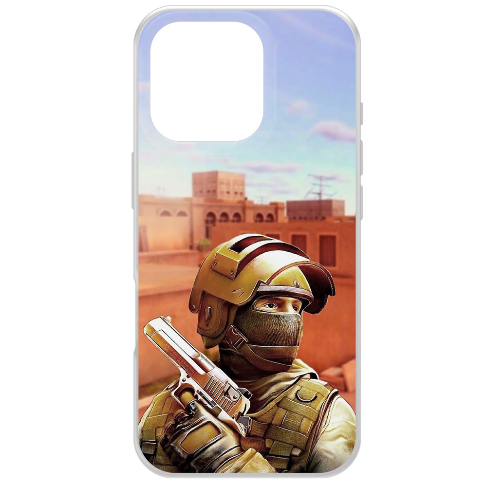 

Чехол-накладка Krutoff Clear Case Cтандофф 2 (Standoff 2) - Спец для iPhone 16 Pro, Прозрачный